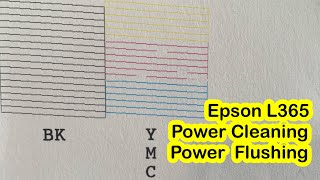 Epson L365 Power ink Flushing  Power Cleaning [upl. by Jaquelin437]