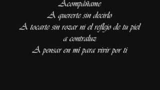 Acompañame a estar solo  Ricardo Arjona  Letra [upl. by Shaylyn320]