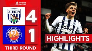 The Baggies Cruise Past Aldershot  West Bromwich Albion 41 Aldershot Town  Emirates FA Cup 2324 [upl. by Ennairam675]