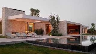 Beautiful Modern Spanish House With Courtyards And Pool [upl. by Lacy]