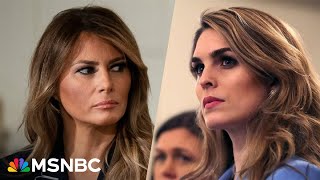 See Melania Trump’s former press secretary react to Hope Hicks’ bombshell testimony [upl. by Cathryn]