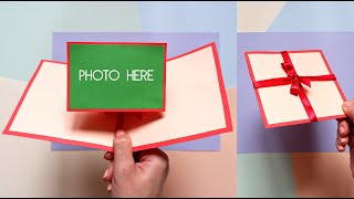 DIY Photo Pop Up Card Tutorial  Easy Paper Crafts [upl. by Aleacem134]