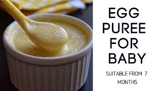 Egg Puree Recipe for Babies  Egg recipes for baby [upl. by Sasha552]