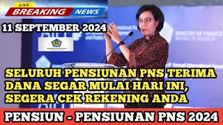 SELURUH PENSIUNAN PNS TERIMA DANA SEGAR MULAI HARI INI SEGERA CEK REKENING ANDA [upl. by Oicelem]