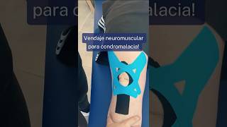 Vendaje neuromuscular para condromalacia ⚡️ fisioterapia kinesiotape fisioterapeuta fisio [upl. by Rebmat]