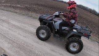 Polaris Sportsman 700 EFI First Ride [upl. by Nojad]