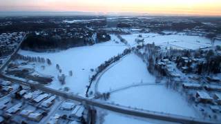 Helicopter flight over Helsinki [upl. by Nomzzaj]