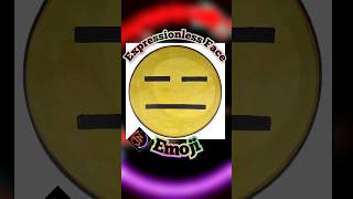 Drawing Expressionless Face Emoji  FreeHand Emoji Art [upl. by Yma919]