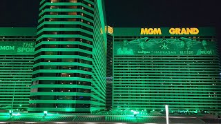 MGM Grand on the Las Vegas Strip Casino and Room Tour [upl. by Ahsatsana]