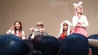 181007 GWSN fansign fancam 1 Seokyoung Miya Soso Minju [upl. by Adnolehs]