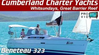 Whitsunday bareboats Whitsundays Beneteau 323 Lazyitis sailing yacht [upl. by Ralip]