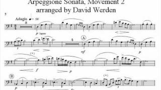 Dave Werden Euphonium  Arpeggione Sonata Mvt 2 [upl. by Pelaga469]