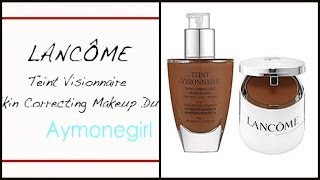 LANCÔME Teint Visionnaire Skin Correcting Makeup Duo Review  Foundation Friday [upl. by Helsa36]