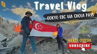 MtEverest Base Camp trek via Gokyo chola pass 5430m In November 2023  Sherpa Official [upl. by Dine]