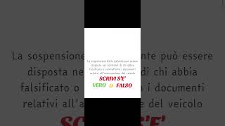 QUIZ PATENTE B COME SUPERARE ĽESAME DELLA PATENTE MINISTERIALE QUIZ PATENTE HIGHLIGHT ITALY FYP [upl. by Bedwell]