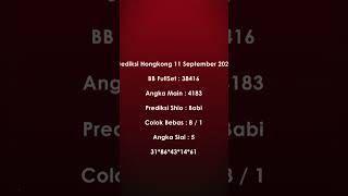 Prediksi Hongkong 11 September 2024 shorts [upl. by Aveneg32]