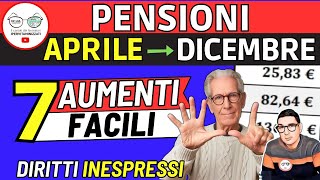 ✅ PENSIONI da Aprile ➔ AUMENTI facili INPS da 136 a 401€ ❗DIRITTI INESPRESSI MINIME INVALIDI SOCIALI [upl. by Robbin]