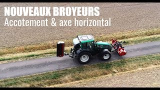 Je présente mes NOUVEAUX BROYEURS à Axe Horizontal amp Accotement  Valtra T131 [upl. by Hewitt]