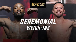 UFC 296 Ceremonial WeighIns [upl. by Vallo780]