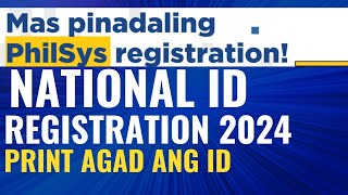 PAANO KUMUHA NG NATIONAL ID 2024 nationalidregistration nationalid philsys [upl. by Nastassia]