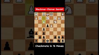 Blackmar Diemer Gambit chess [upl. by Eladnyl]