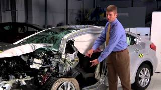 Crash Test IIHS Small Overlap Test Results for Small Cars [upl. by Eisej]