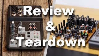 BEHRINGER XENYX 502 Mixer Review amp Teardown [upl. by Nrubyar]