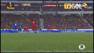 Portugal 10 Bosnia  Bruno Alves Goal [upl. by Rawlinson693]