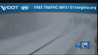 Team Snow wintry mix hits Hampton Roads [upl. by Serg607]