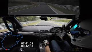 E46 M3 vs Caterham 741 BTG at Nurburgring Nordschleife [upl. by Rehpoitsirhc]