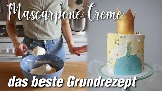 🤩Mascarpone Creme für Torten  Rezept mit Variationen [upl. by Frechette905]