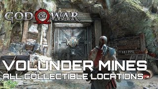 God Of War 100 Collectible Guide VOLUNDER MINES [upl. by Sarena]