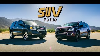 🏁 GMC Acadia vs Chevrolet Traverse Ultimate Showdown 🚗💨 [upl. by Varipapa]