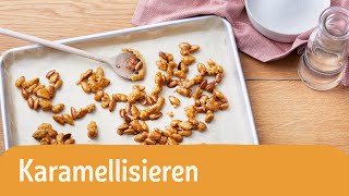 Zucker karamellisieren 👨🏼‍🍳– so wird’s gemacht  REWE Deine Küche [upl. by Michiko253]