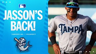 Jasson Dominguez returns to action  MiLB Highlights [upl. by Weisbrodt121]