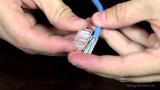 How To Make RJ45 Network Patch Cables  Cat 5E and Cat 6 [upl. by Autry509]