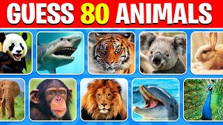 Guess 80 Animals 🌍🦁 in just 5 Seconds [upl. by Aicenet98]