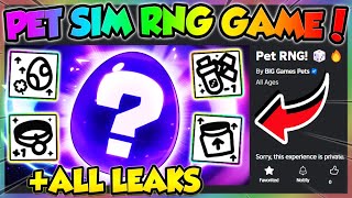 PET RNG RELEASE DATE NEW PET SIM GAME ALL LEAKS Roblox [upl. by Amalea]