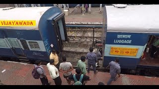 DIESEL to ELECTRIC LOCO CHANGE with EXTRA COACHES  Indian Railways  Bilaspur  Tirupati Express [upl. by Oicnecserc]