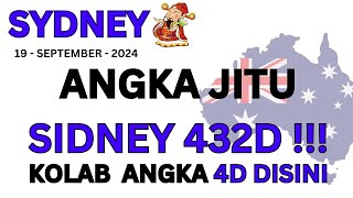 PREDIKSI SIDNEY KAMIS 19 SEPTEMBER 2024  RUMUS KEPALA EKOR SIDNEY HARI INI  RUMUS EKOR SIDNEY [upl. by Rainer299]