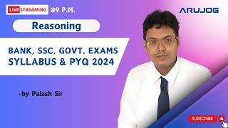 2024 Reasoning Syllabus for SSC Banking and govt Exams PYQs  Arujog [upl. by Malvia]