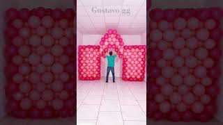 BALLOON CASTLE 🏰 Balloon decoration ideas 🤩 birthday decoration ideas at home tiktok balloon [upl. by Laeno]