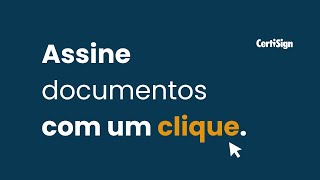 iziSign como assinar documentos online  CertiSign [upl. by Nosrettap630]