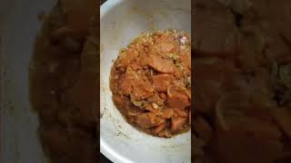 Sweet pumkin with anabas fishforyou foryou recipe cooking youtubeshorts [upl. by Yelsehc130]