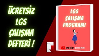 LGS DERS ÇALIŞMA PROGRAMI  Kendin Yap  2021 [upl. by Agnese478]