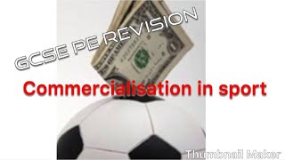 GCSE PE Paper 2commercialisation of sport [upl. by Ysnil]