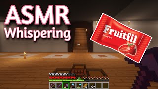 ASMR Gaming  MINECRAFT SURVIVAL GUM CHEWING  WHISPERING 60  KeyboardMouse Sounds 💤 [upl. by Punak]