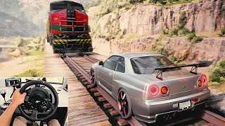 Forza Horizon 5  Nissan Skyline R34 GTR  Free Roam Open World Gameplay [upl. by Yttocs395]