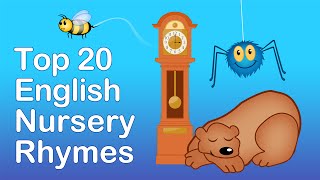 TOP 20 ENGLISH NURSERY RHYMES  Compilation  Nursery Rhymes TV  English Songs For Kids [upl. by Acnairb540]