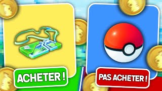 LES OBJETS À NE JAMAIS ACHETER SUR POKÉMON GO [upl. by Yerga]